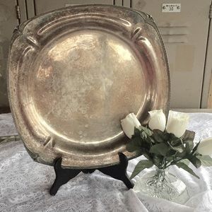 Large Charger Tray Table Decor Deco Style EPNS